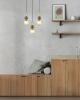 PALTA Sandblasted Opal Diffuser/Brass & Red Wood Highights